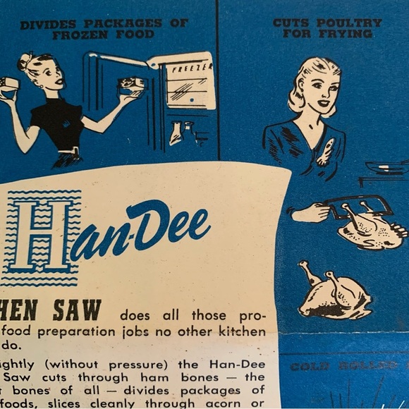 Vintage Mid-Century Han-Dee Kitchen Saw High Chrome Cold Steel Original Box USA - Picture 15 of 15